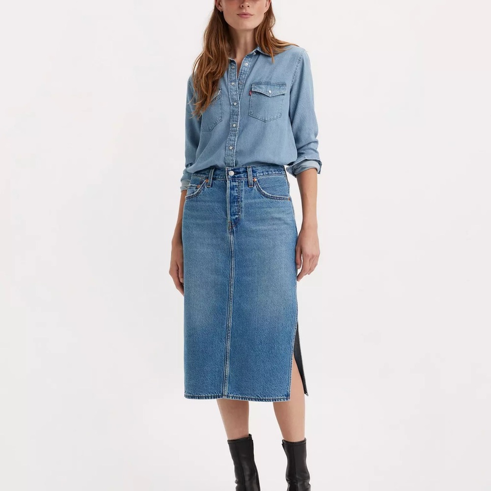 Levi's Artist Divided Denim Skirt